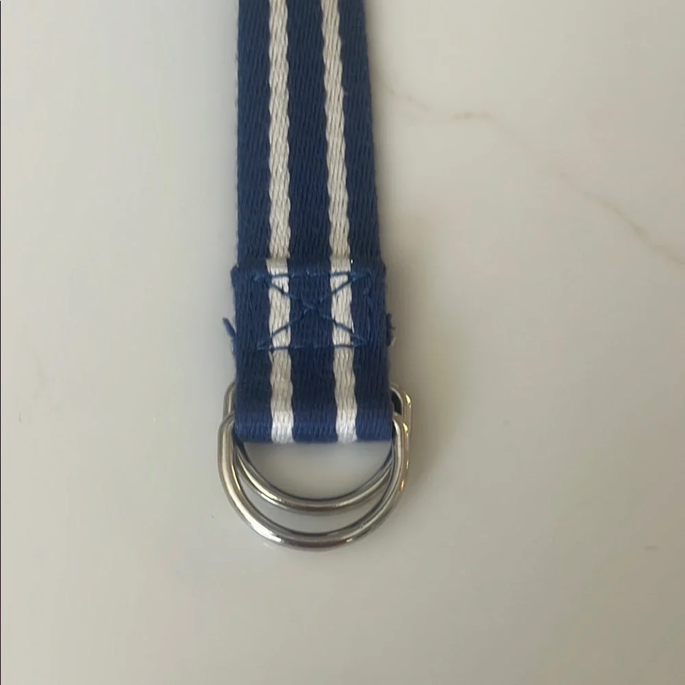 Polo by Ralph Lauren Blue and White Belt Accessories